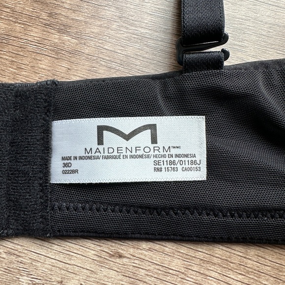 Maidenform, NWT, women’s perfect lift bra, black, size 36D - Picture 4 of 6